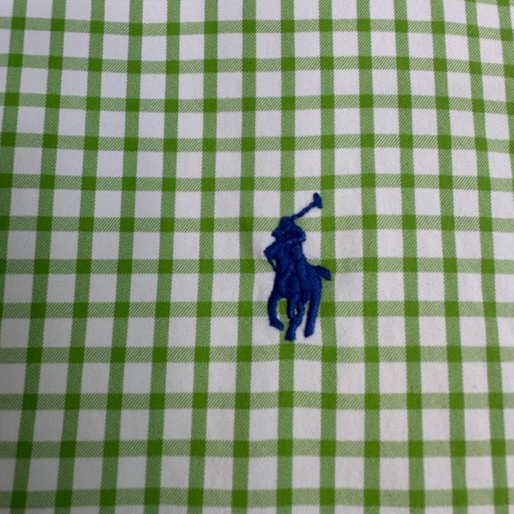 Ralph Lauren Green Checkered Men's Shirt - Picture 5 of 6